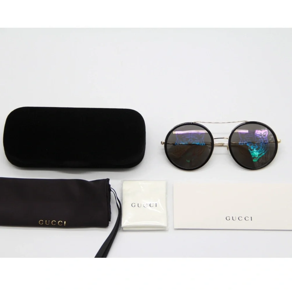 NEW GUCCI GG0061S 014 ROUND METAL SUNGLASSES GUCCI